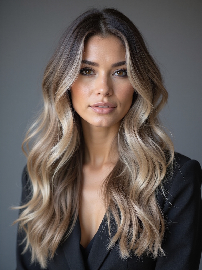 ashy dark blonde blends