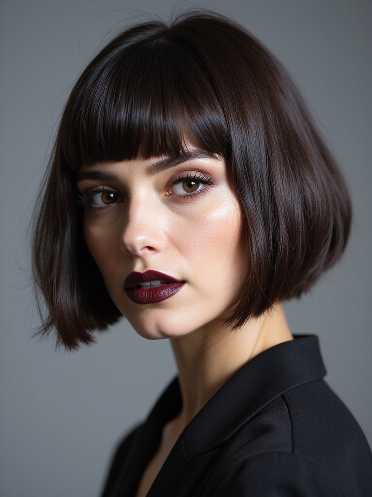 bold jawline bob hairstyle