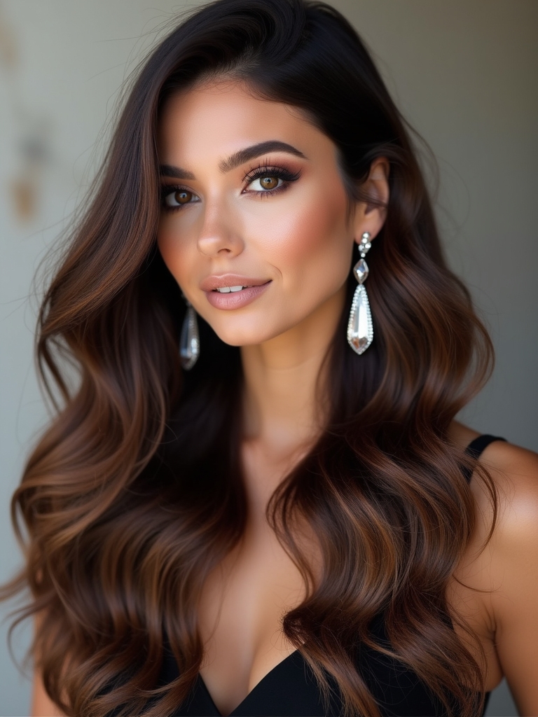 celebrity espresso hair inspiration