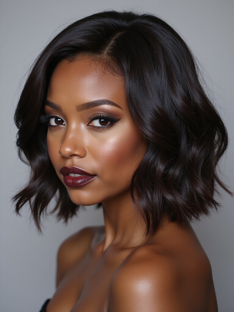 celebrity silk press bobs