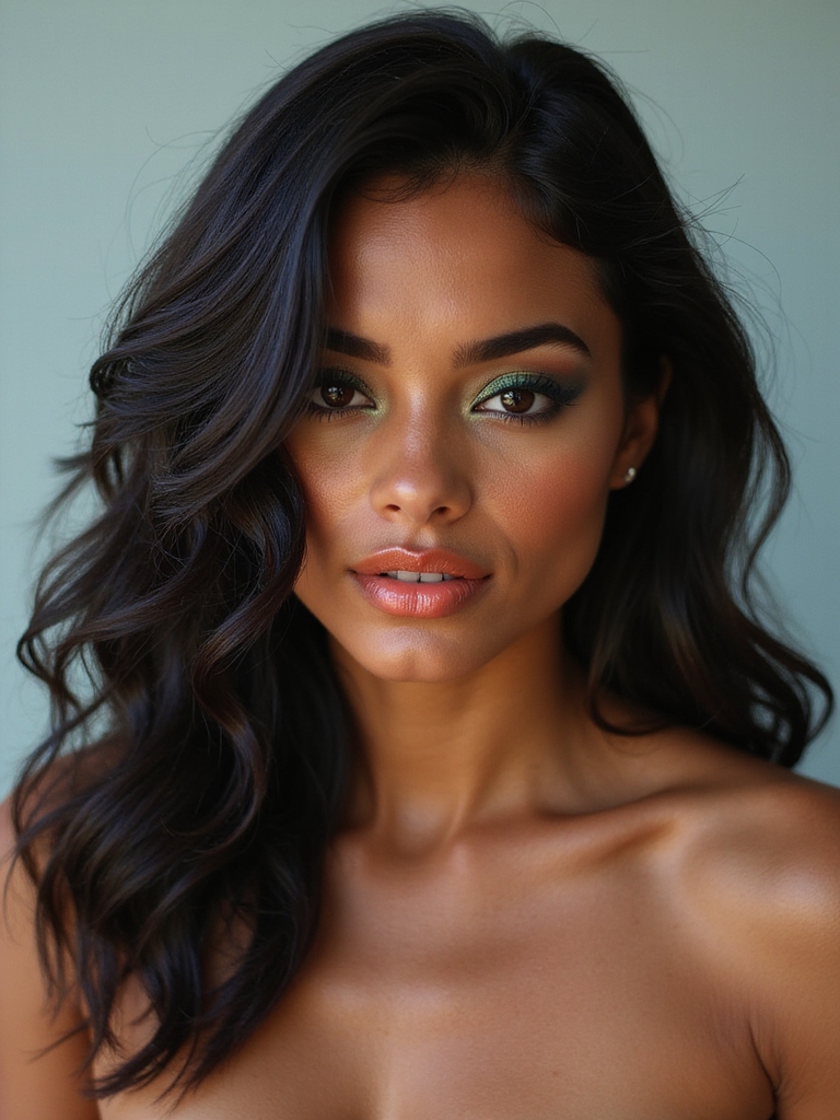 celebrity wet wavy inspiration