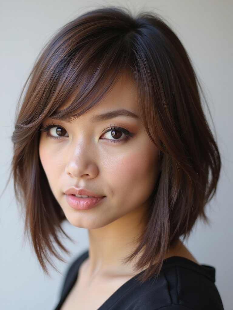 chic bobs for thick hair