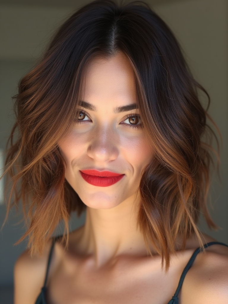chic effortless wavy bob