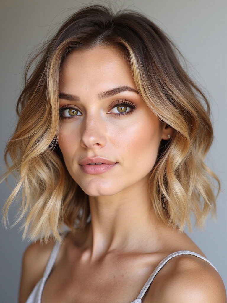 chic layered wavy bob
