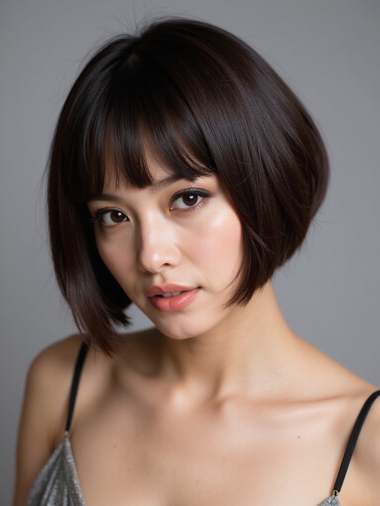 chic versatile side parted bob