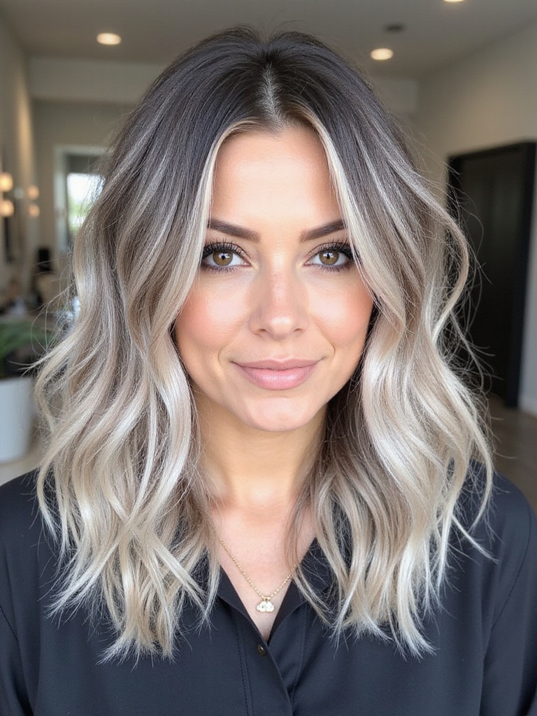 cool toned blonde styling