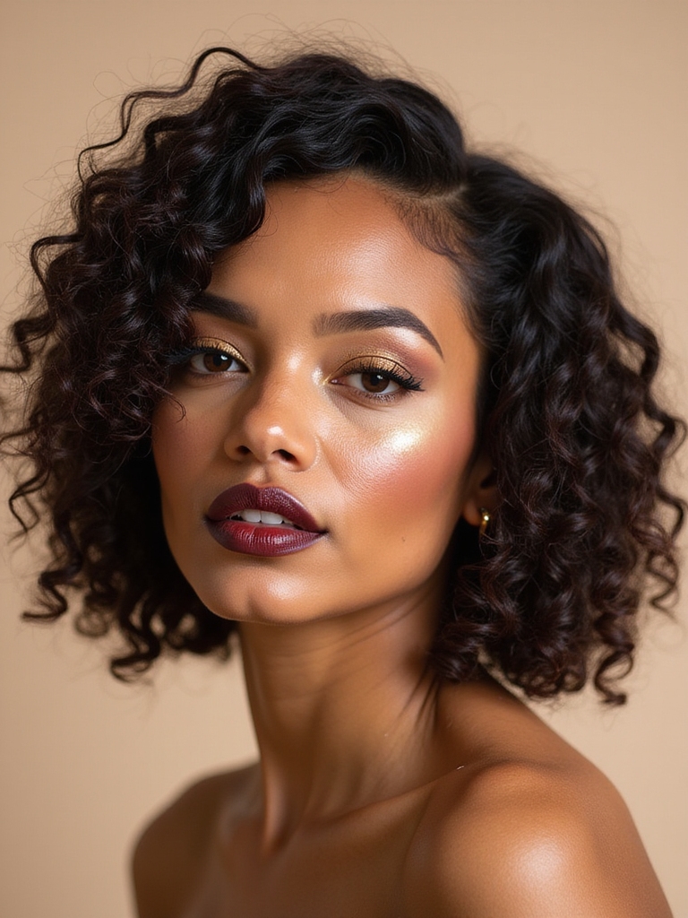 curly bob s charming elegance