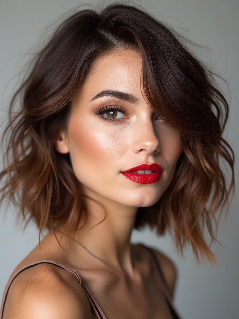 effortless chic wavy bob