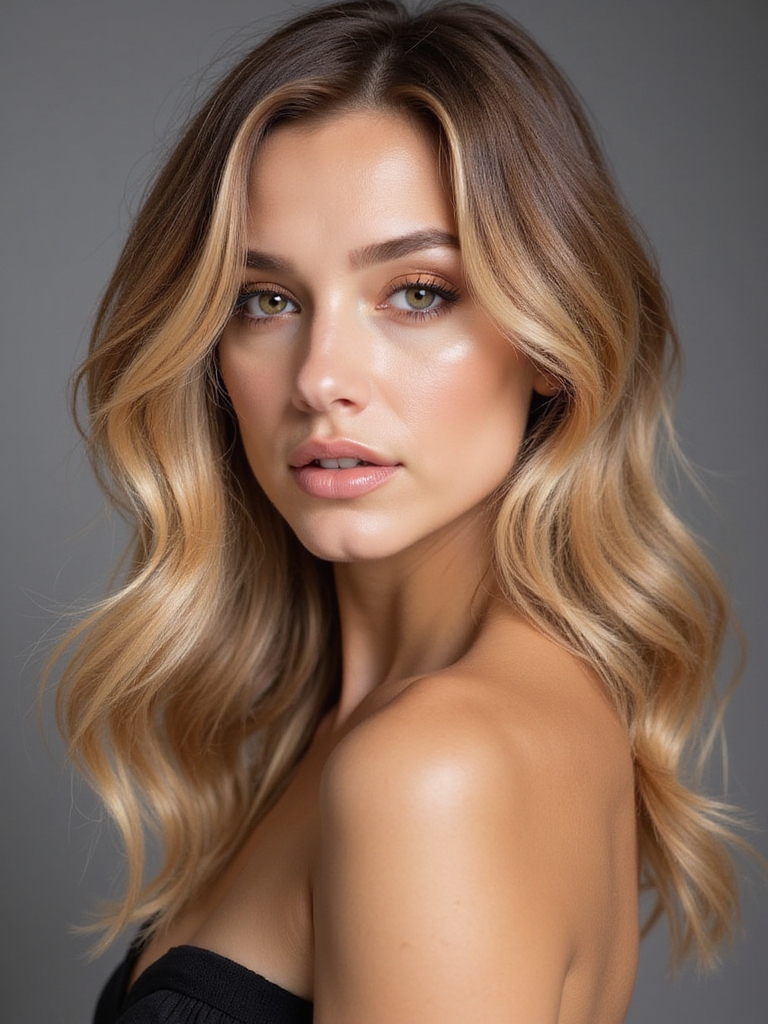 effortless dark to blonde transition