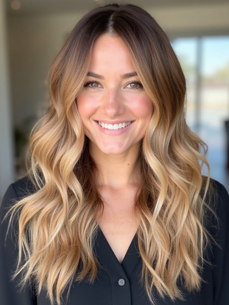 effortless stunning honey balayage