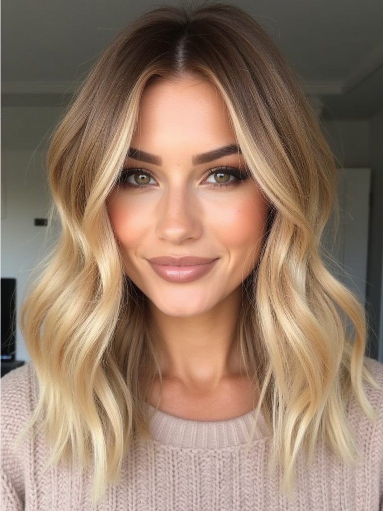 honey blonde ombre style