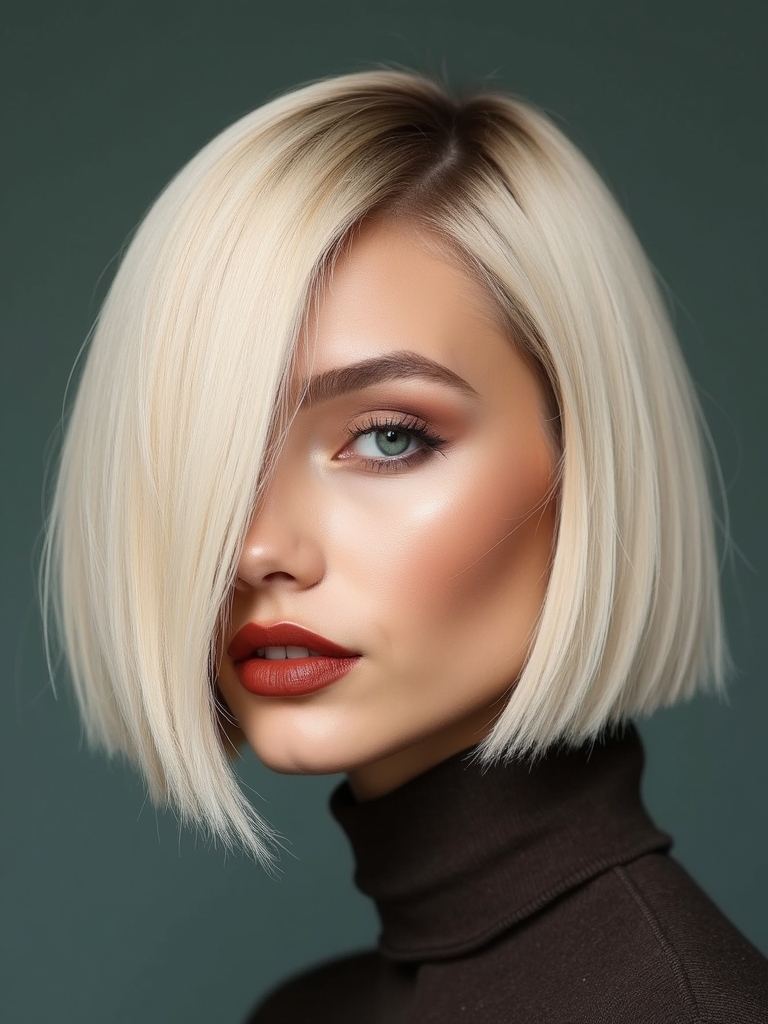 jawline bob for fine hair
