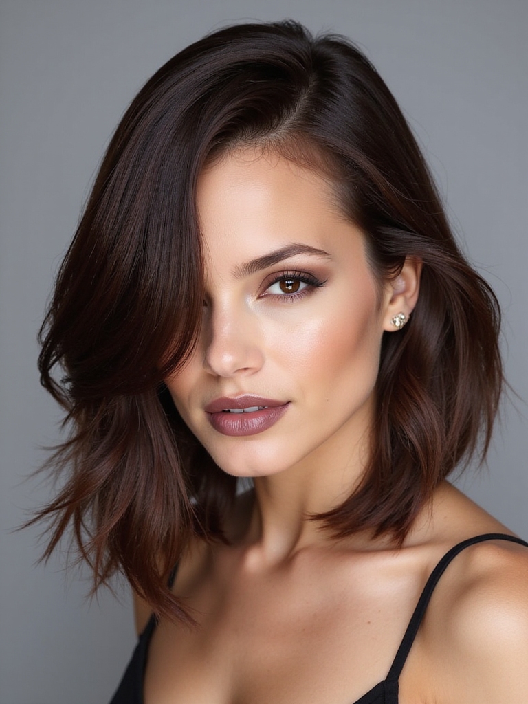 jawline bob with flair