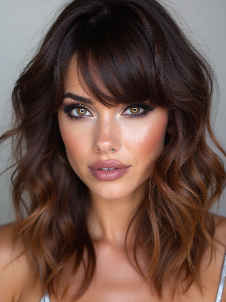 layered butterfly haircut volume