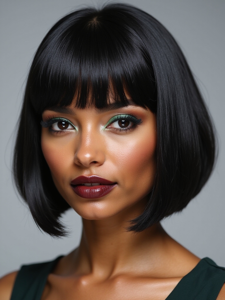 modern edgy bob transformation