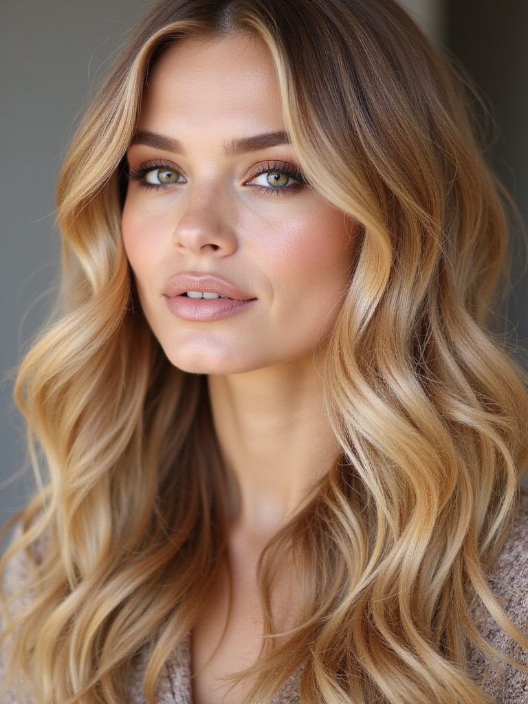 perfectly blended hair highlights