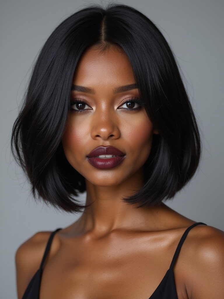 personalized silk press bob