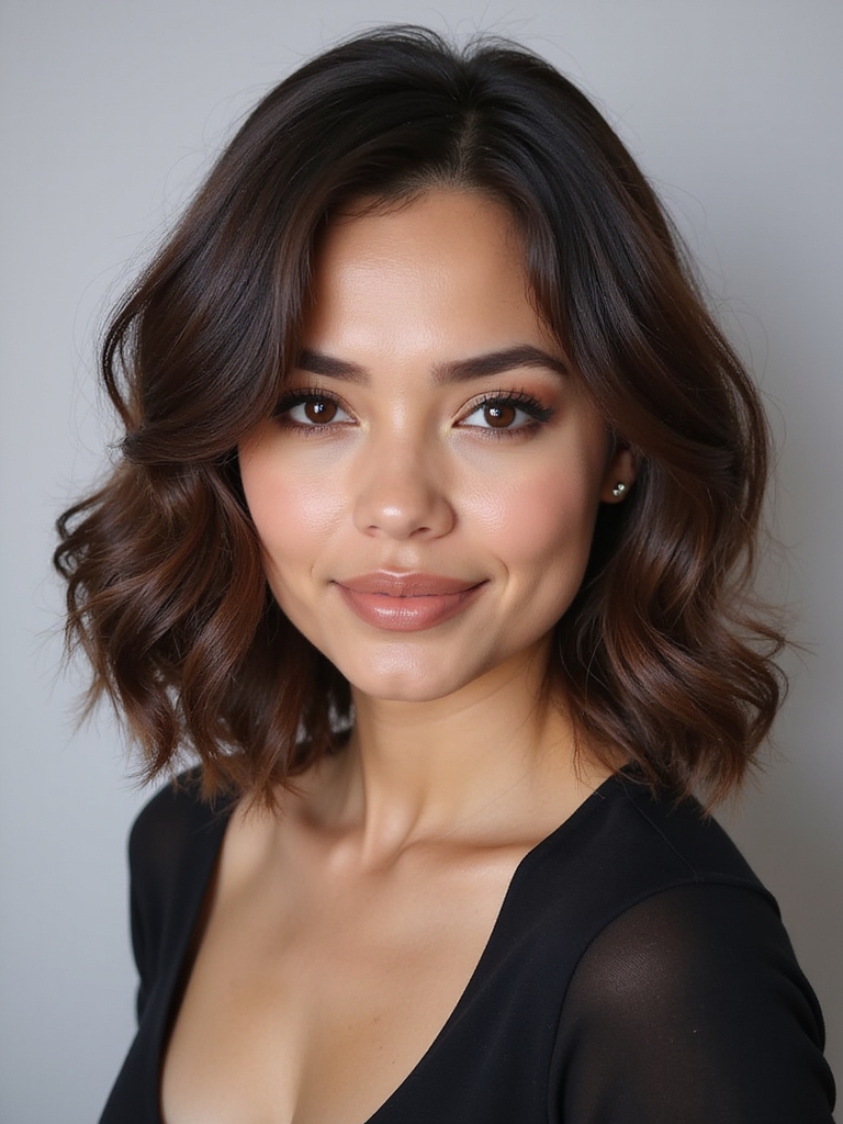 versatile side part bob