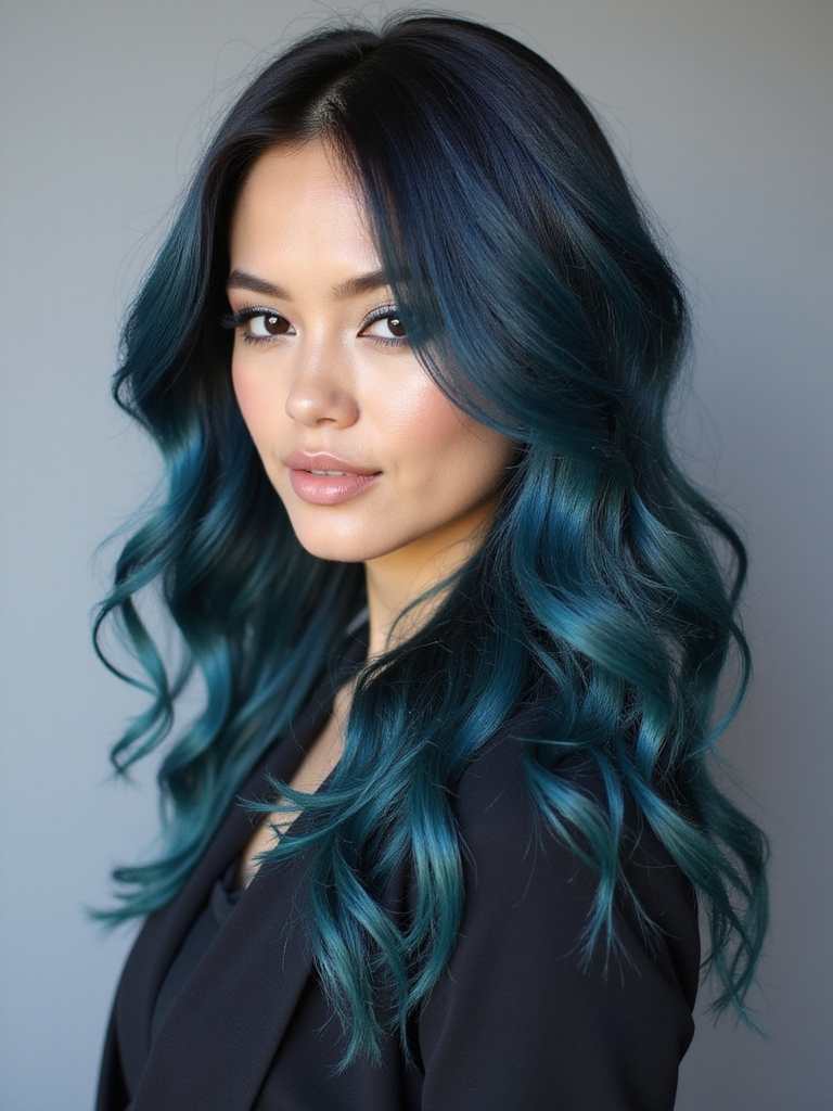 artful dark blue tones
