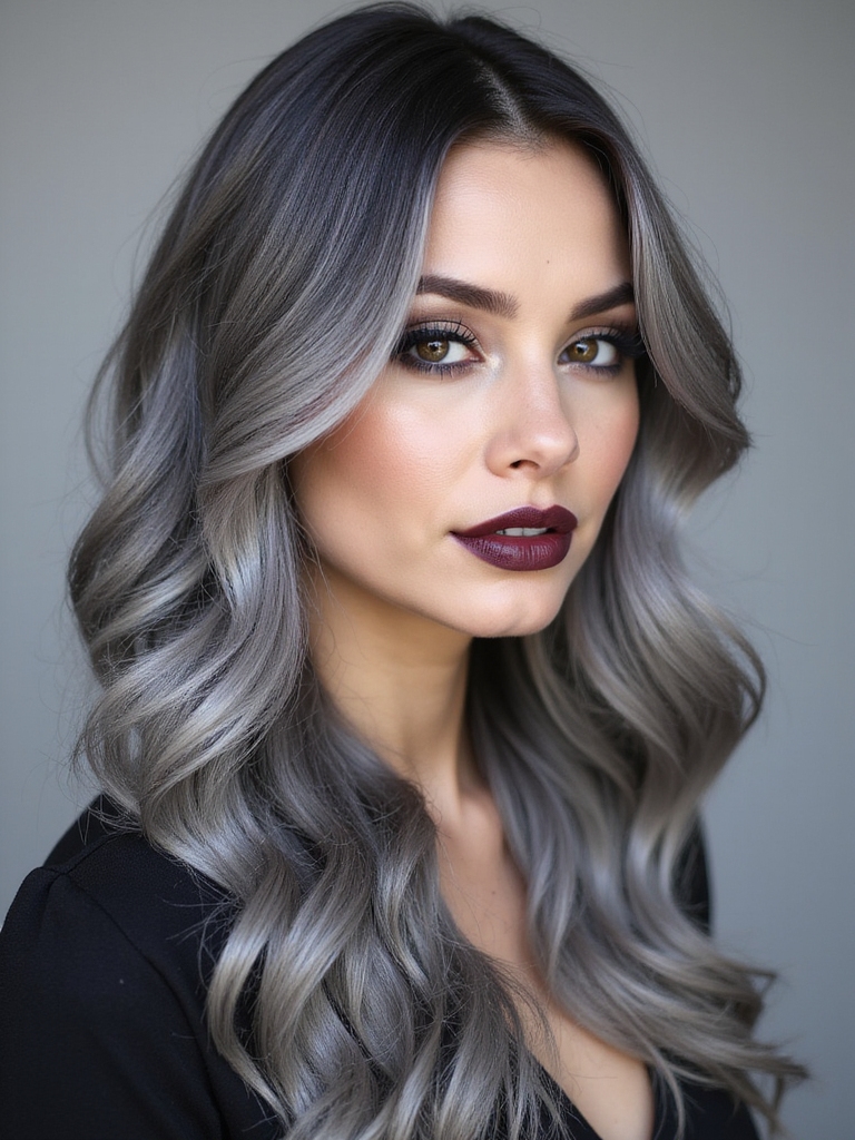ash gray hair elegance