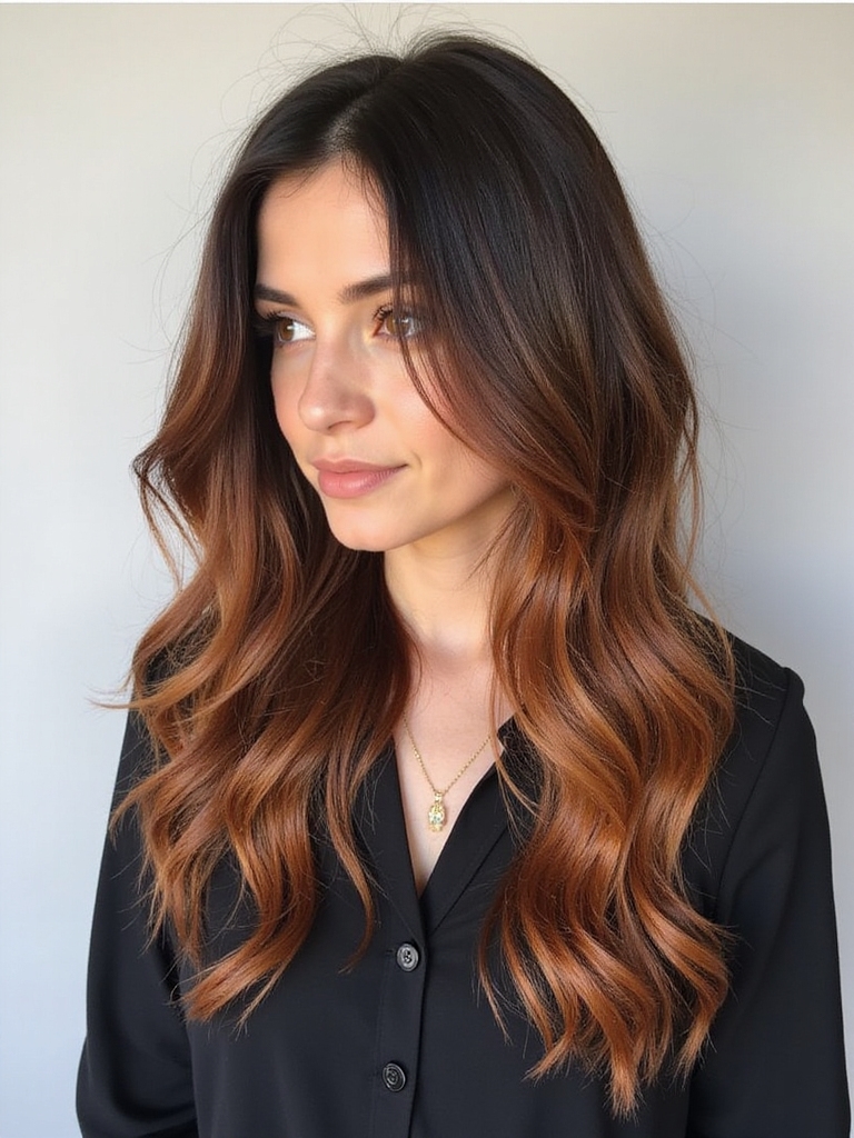 autumn inspired hair transformation