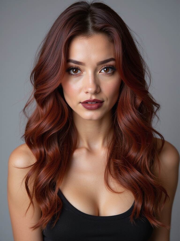 autumnal bold maroon elegance