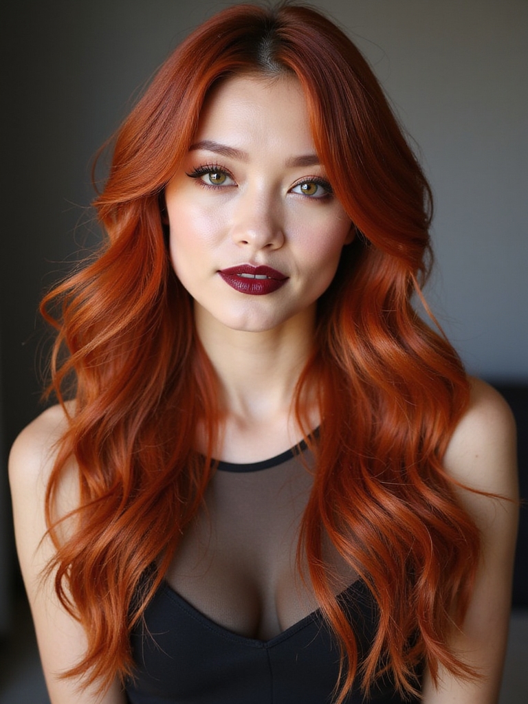 balayage for copper red