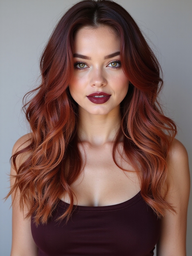 bold burgundy hair options