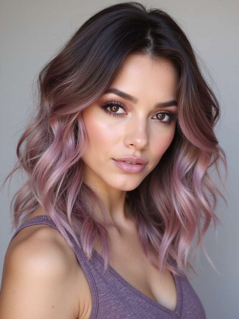bold chocolate mauve elegance