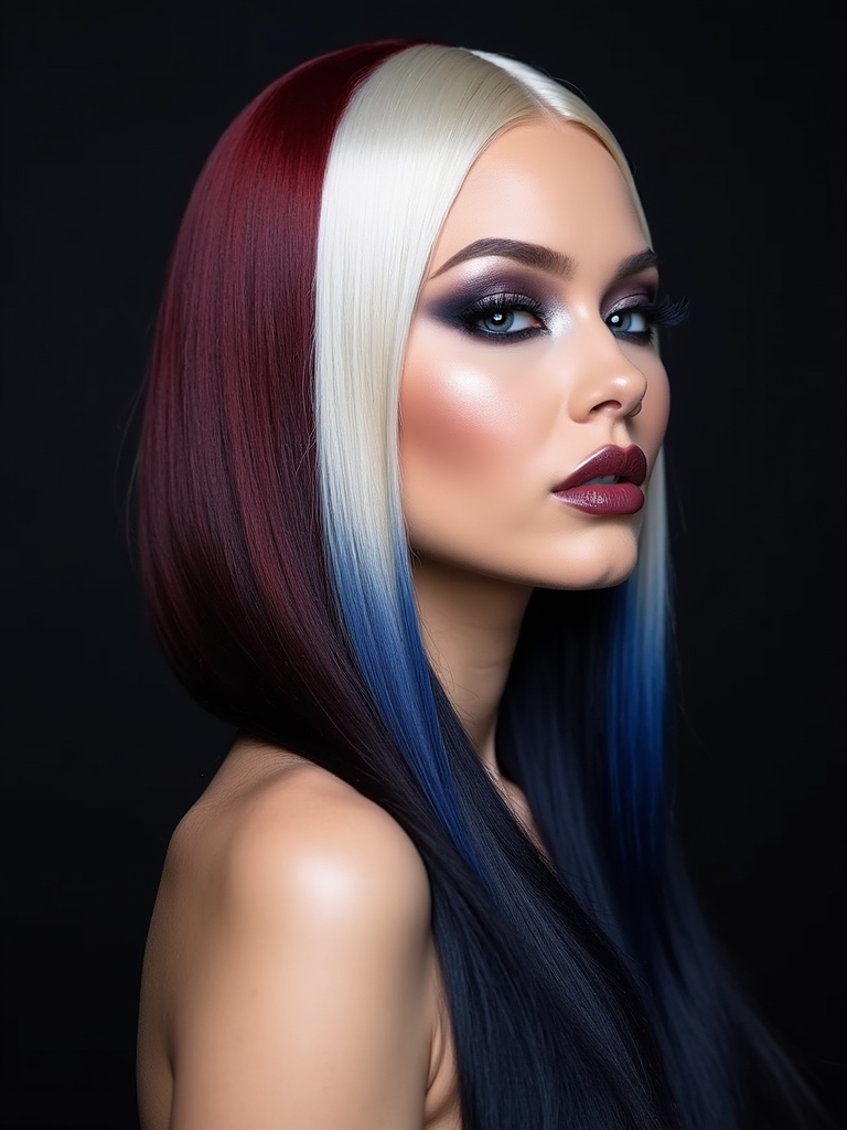 bold colorful avant garde stripes