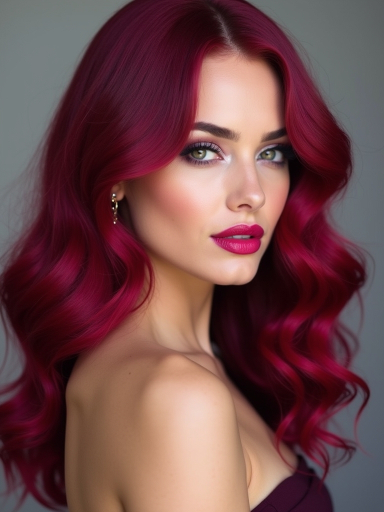 bold seasonal hair transformation