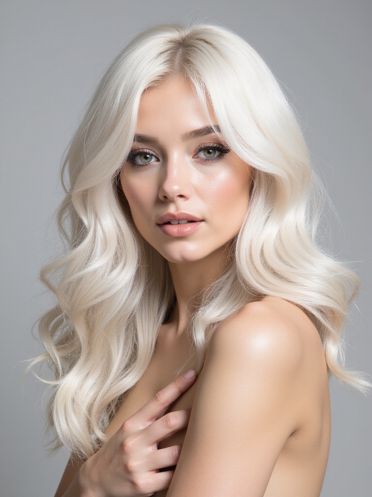 bold shimmering platinum elegance