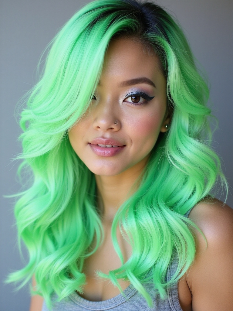 bold vibrant confident expression