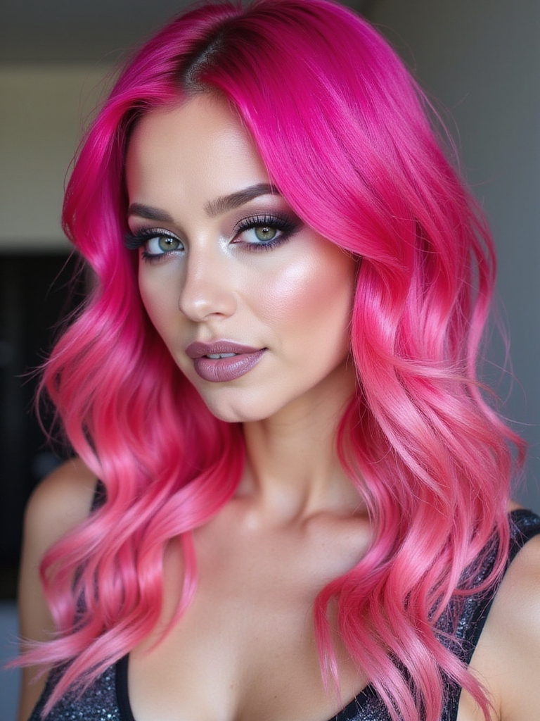 bold vibrant hair statement