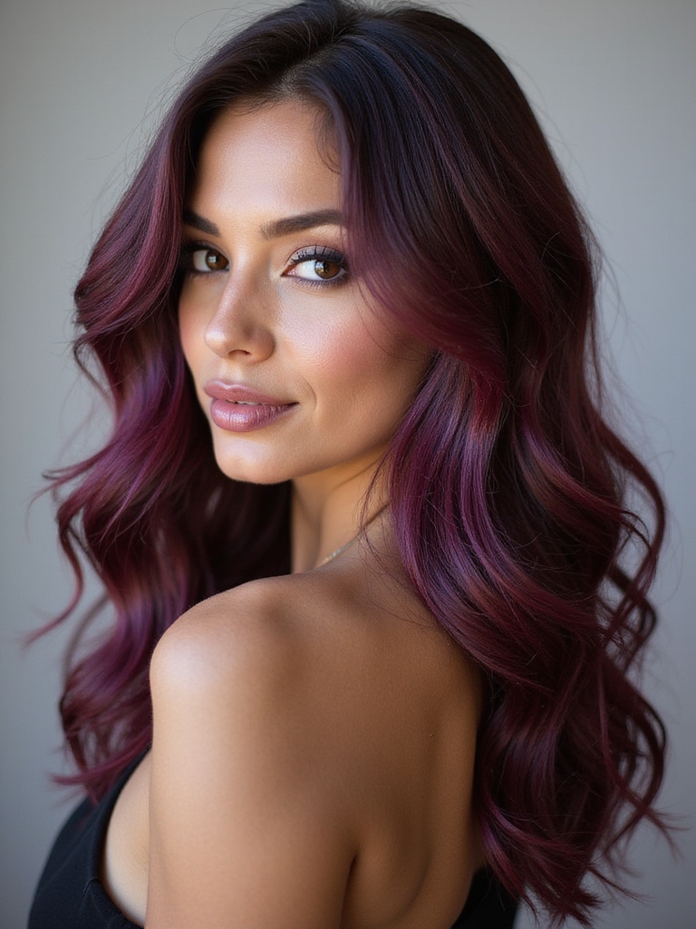 burgundy hair bold elegance