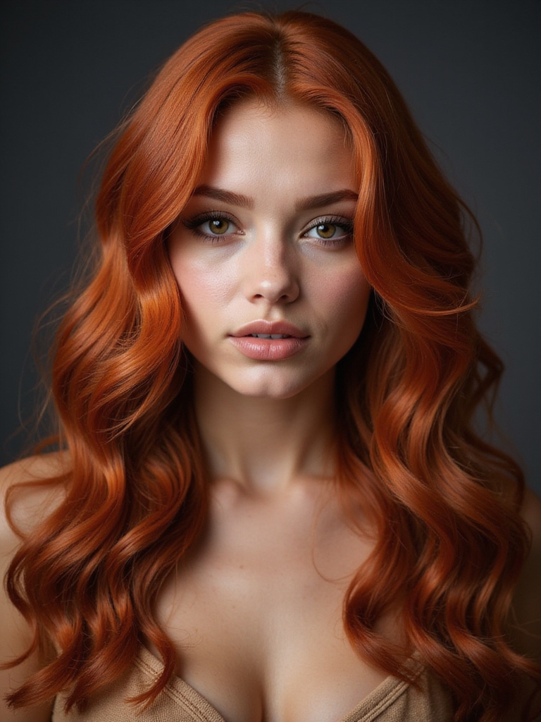 captivating warm copper red