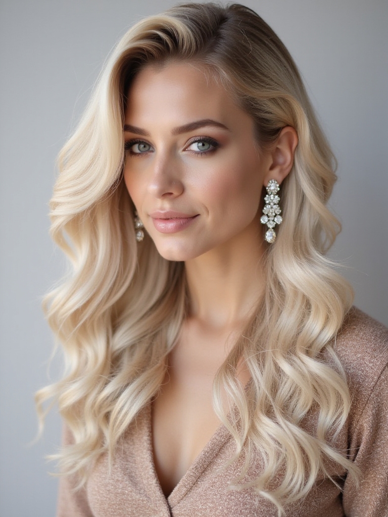 celebrities dazzling light hair