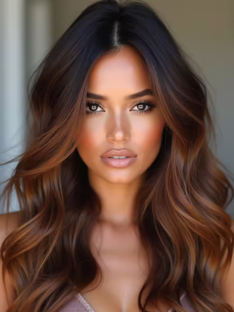 chocolate inspired hair elegance