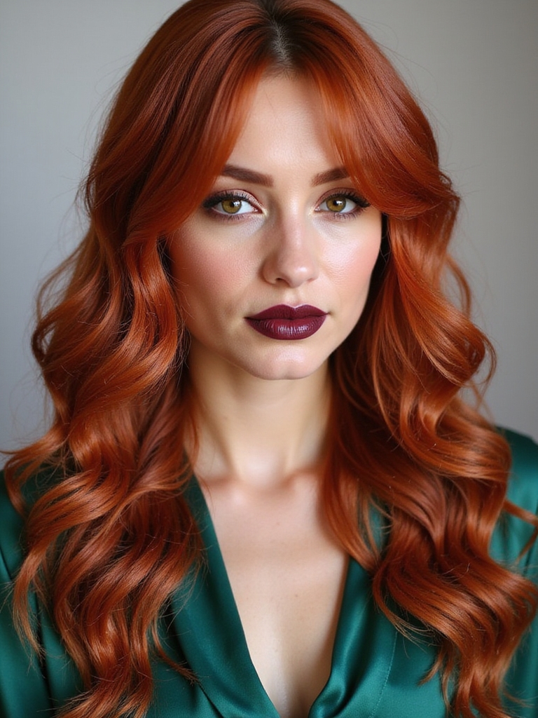 copper red ombre sophistication