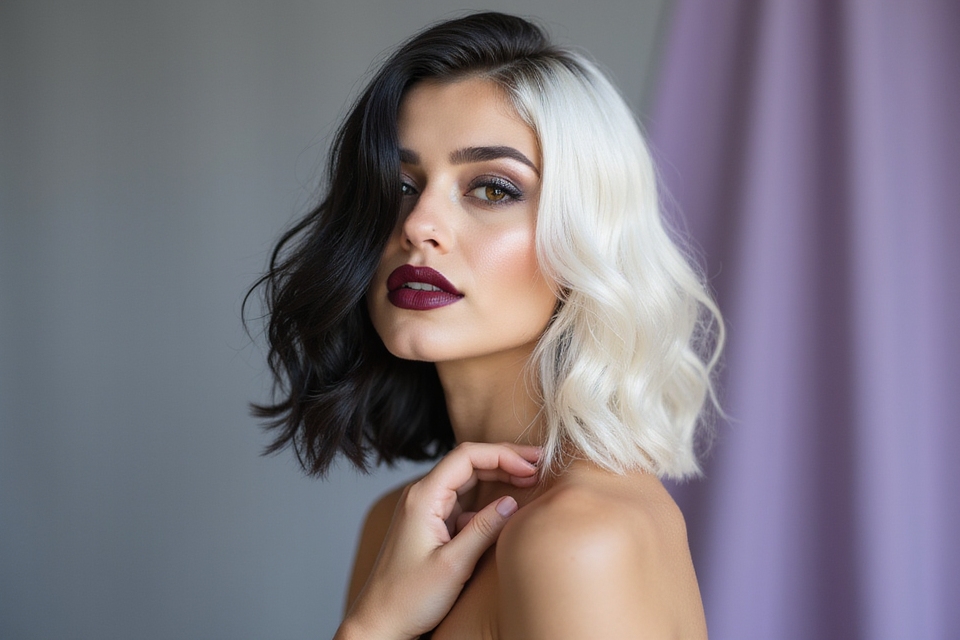 creative two tone hairstyles