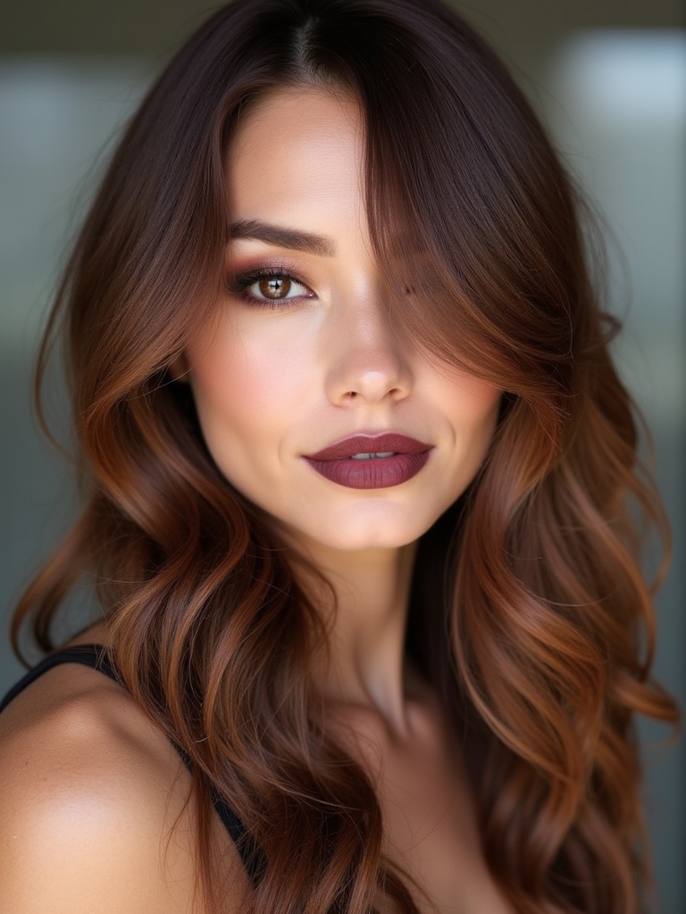 elegant autumnal hair hues