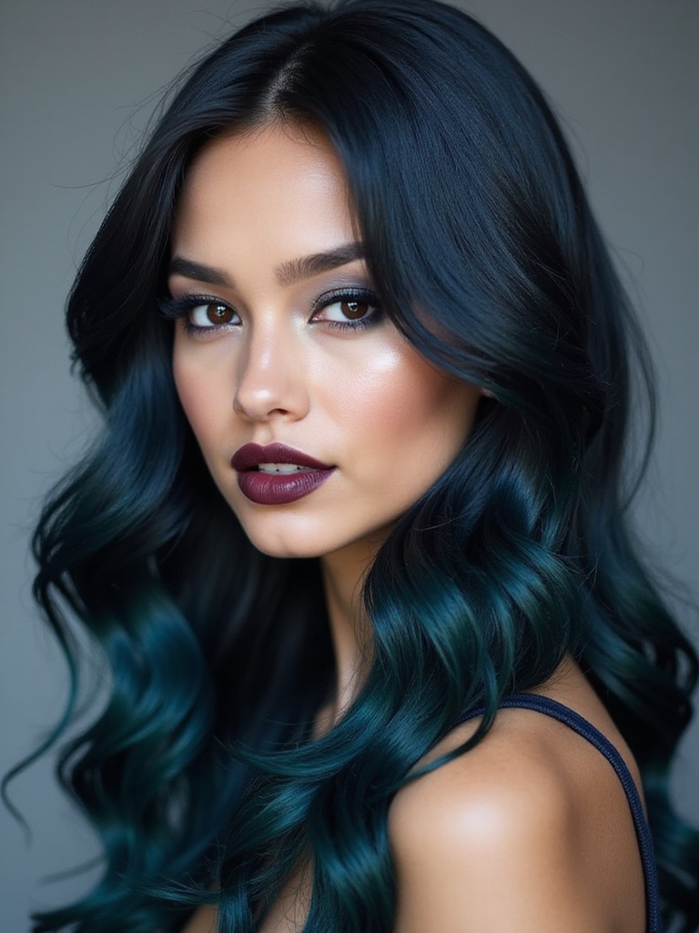 elegant cerulean hair allure