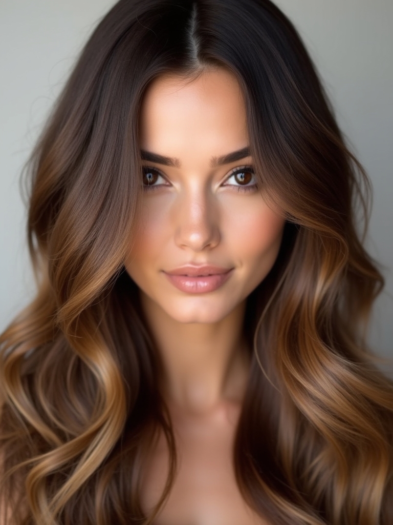 elegant coffee cream highlights
