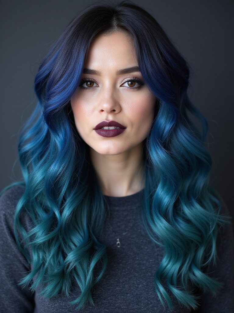 elegant midnight blue transformation