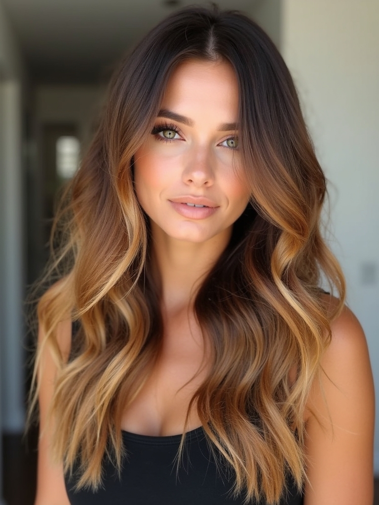 enchanting brown balayage spectrum