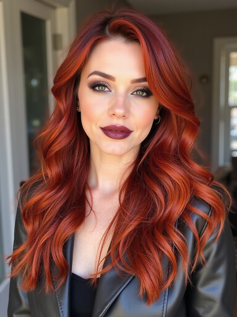 enchanting deep scarlet transformation