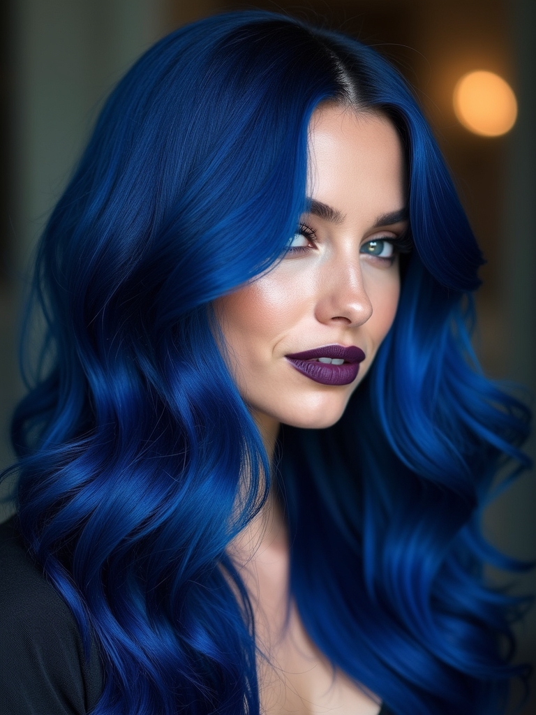 enigmatic midnight blue hue