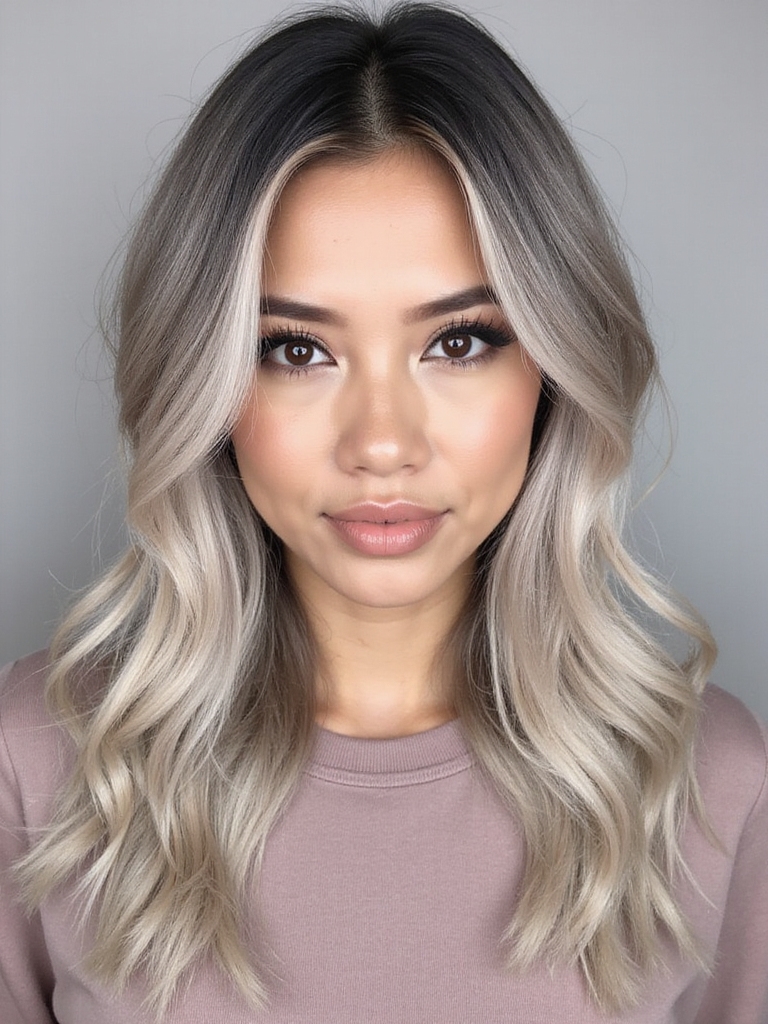 ethereal gray violet elegance