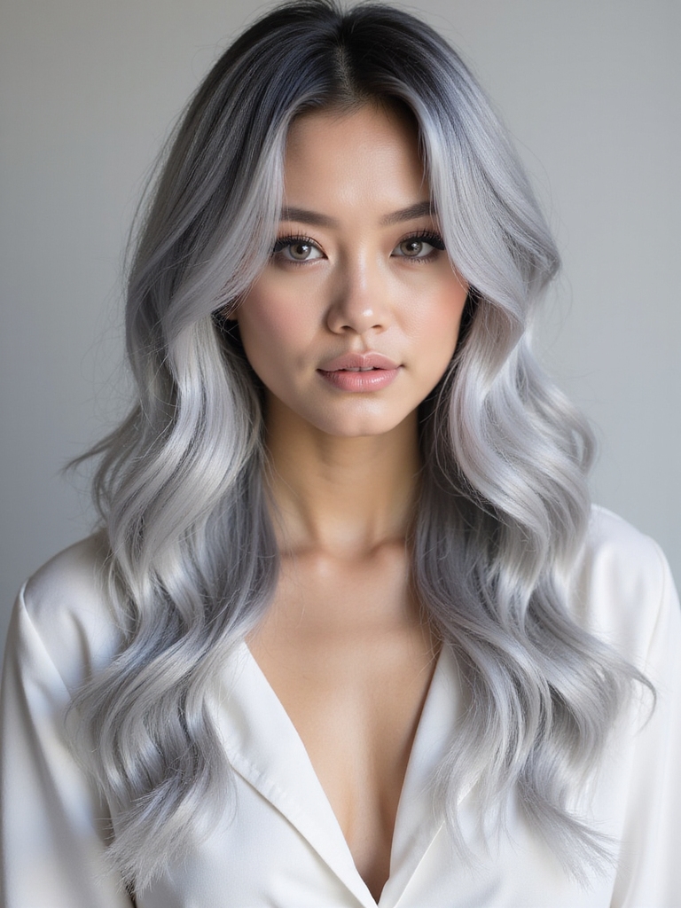 ethereal moonlit frost hair