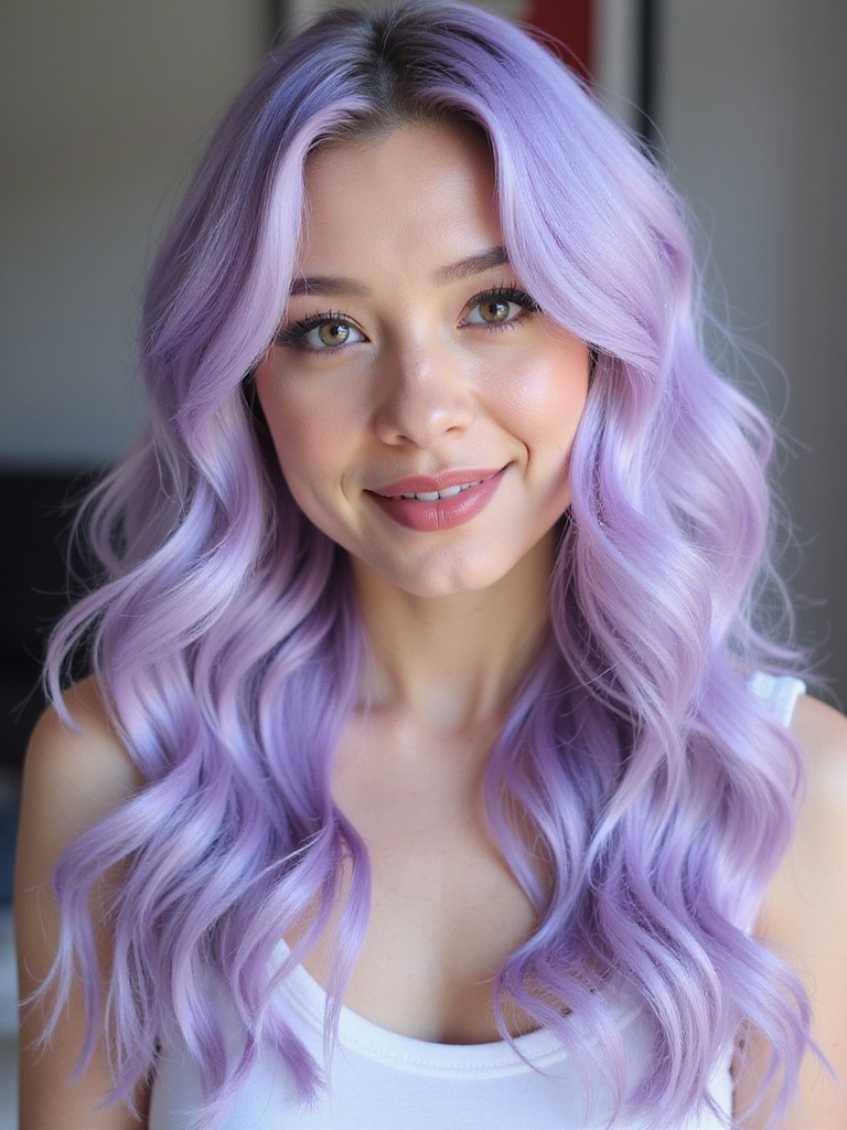 ethereal soft lavender glow